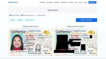 Base64.ai Redaction Service Demo