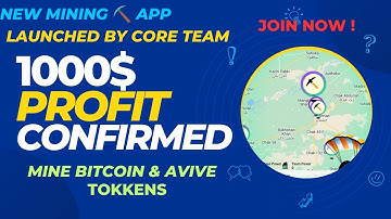 AVIVE Free New Mining App || 1000$ Loot || Earn Money Online Free || Satoshi BTC Mining