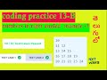 coding practice 13B || numbers in right angled triangle 3 || NXT WAVE || CCBP || python beginner