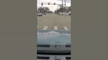 SCARY Near Miss At Busy Intersection