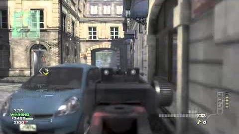 MW3 Lockdown mp7 Gameplay