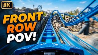 Blue Fire Megacoaster 8K Front Row POV | Europa-Park Launch Coaster Experience