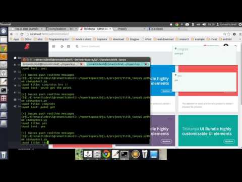 Interaction Web and Console Application using Real-time Technology System