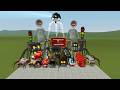 Monster Battle: CHOO CHOO CHARLES, TRAIN EATER, CAR EATER, BUS EATER, HOUSE HEAD, MEGAHORN (GMOD)