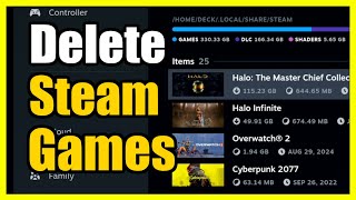 How to uninstall and delete games on Steam deck (Easy Method)