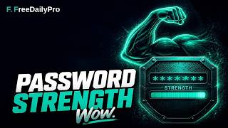 How to Generate & Check Password Strength Free Online | FreeDailyPro.com screenshot 2