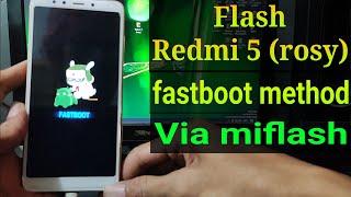 Flash Redmi 5 (Rosy) via miflash