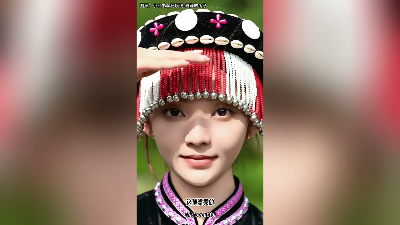 彝(イ)族の女性が腰に付ける四角い布　額入　モン族　ミャオ族 maxresdefault.jpg