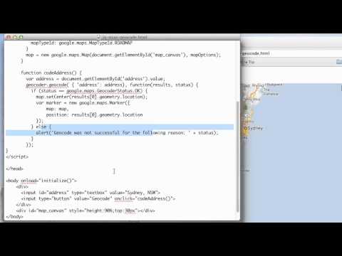 JS 4U 240: Geocoding in Maps