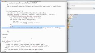 JS 4U 240: Geocoding in Maps