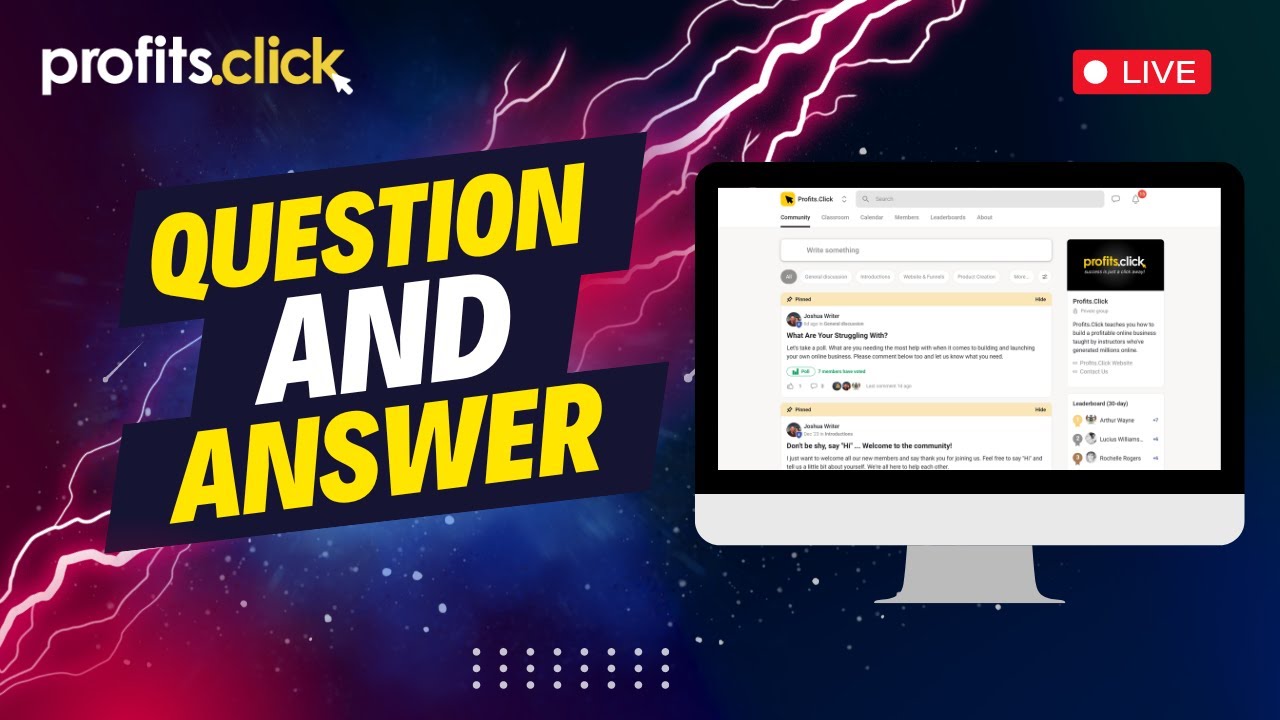 Profits.Click Q&A