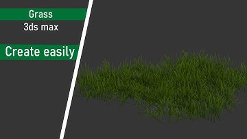 How to create Grass   3ds max tutorial