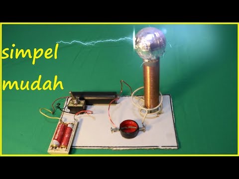 ✅Cara Membuat Tesla Coil sederhana dan mudah tanpa kapasitor,how to make a mini tesla coil