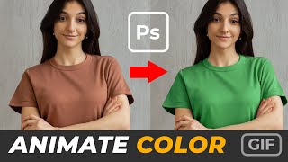 T-shirt color animation in photoshop screenshot 5