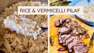Lebanese Rice with Vermicelli Noodles |  How to Make Turkish Rice - Easy Pilaf Recipe #shorts screenshot 3
