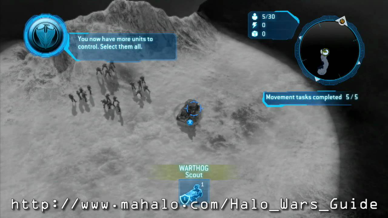 Halo Wars Walkthrough - Basic Training Tutorial HD