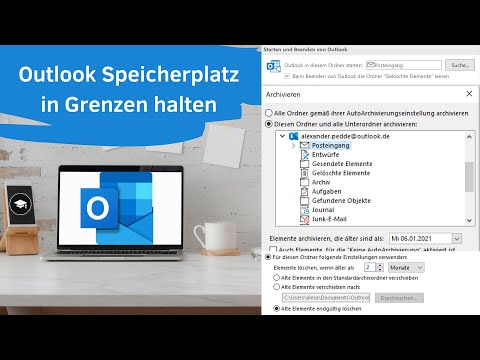 Outlook Tutorial | Outlook Speicherplatz freiräumen durch den Papierkorb oder das Archiv