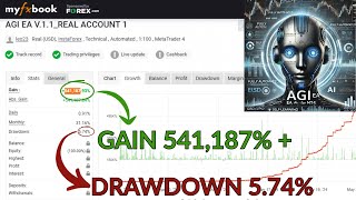 Agi Ea Mt4 V1.1 2,599 Forex Ai Bot For Just 20 541,187% Growth On Myfxbook