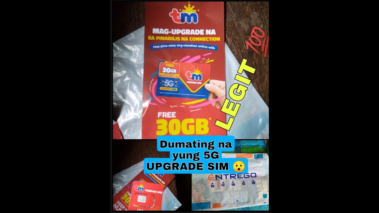 Dumating na ang 5G UPGRADE SIM ng TM| Legit may Free 30GB pa wala akong ...