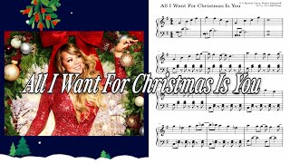 All I Want for Christmas Is You (체르니 버전2💙) - 머라이어캐리