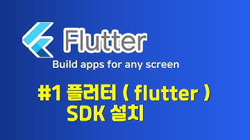 플러터 ( flutter ) - 1.  [실습] 플러터 ( flutter ) SDK 설치
