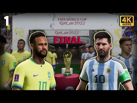 видео: BRAZIL vs ARGENTINA | FINAL | FIFA WORLD CUP Qatar 2022 | 4K 60FPS | No Commentary