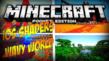 MCPE iOS SHADERS & WAVY WORLD!!! - Wavy Bushes, Shadows, & MORE! | Minecraft Pocket Edition [0.12.1]