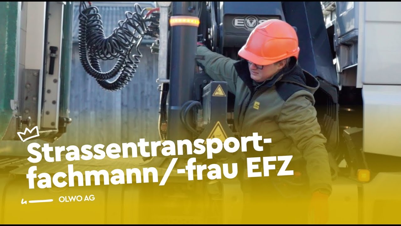 On the road als Strassentransportfachmann/-frau EFZ - OLWO AG | Lehrstellenvideo | Yousty