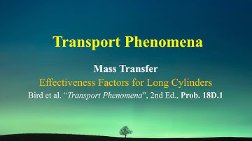 Problem 18D.1 - Effectiveness factor for long cylinders [Mass Transfer]