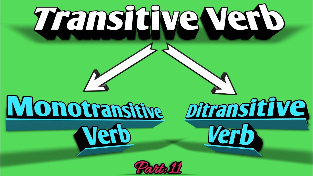 What Are Monotransitive and Ditransitive Verbs? || Definition ...