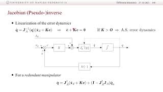 Robotics - Closed-Loop Inverse Kinematics (CLIK) algorithms