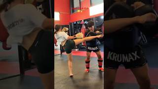 Powerful Muay Thai High Kick Training #shorts