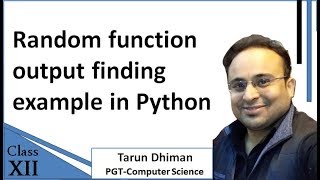 Random function output finding question in Python Class 12th CBSE