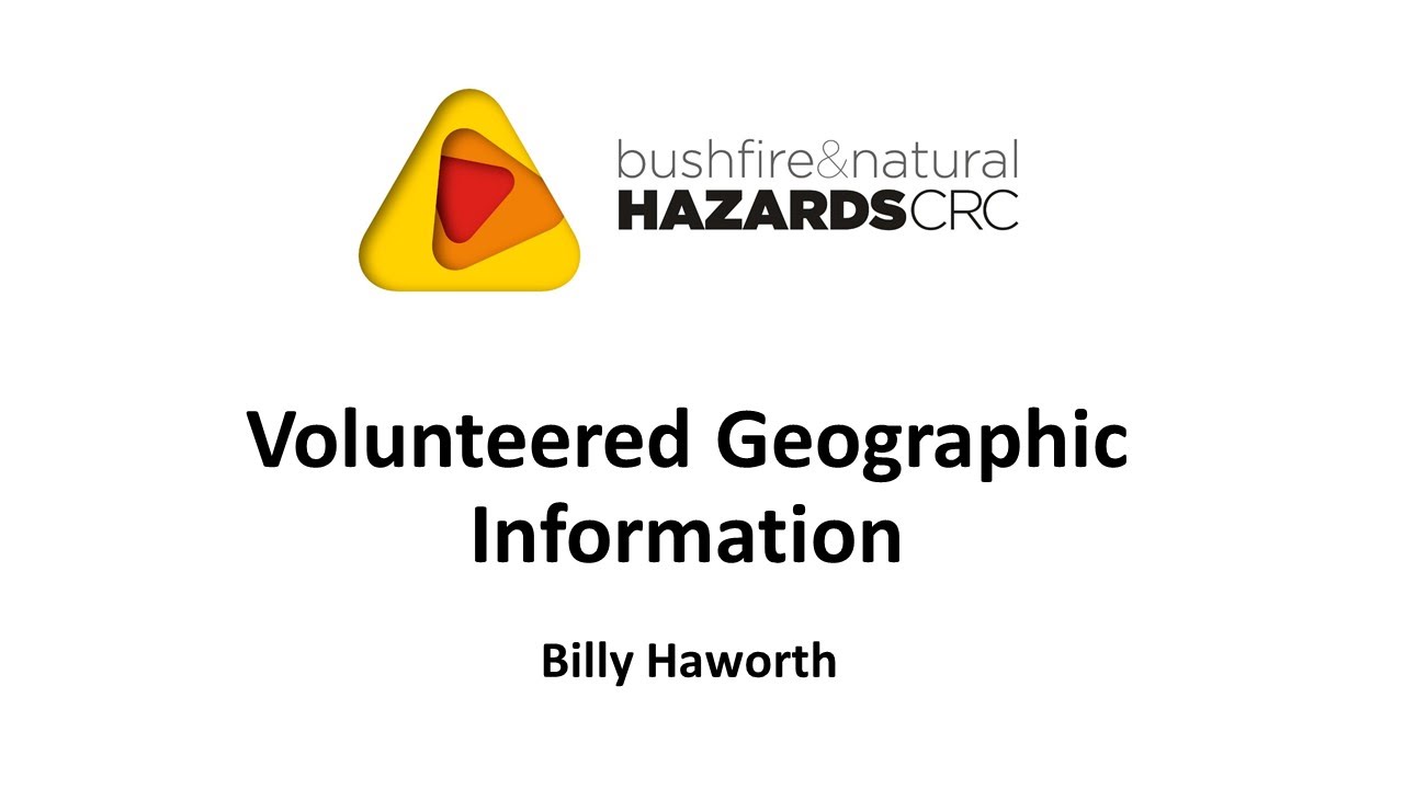 Volunteered Geographic Information Billy Haworth YouTube