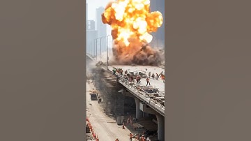 SHOCKING Bridge Collapse Caught on Camera | Construction Disaster 2025