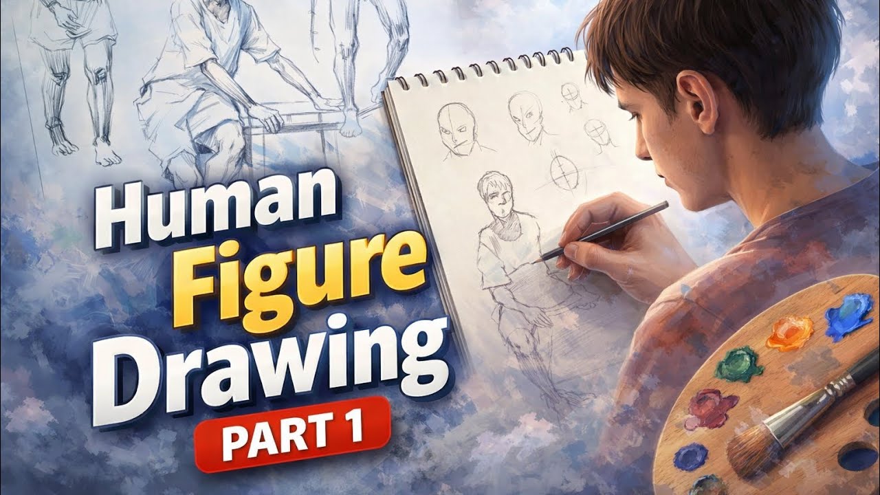 Human Figure Drawing for Beginners | Step-by-Step Tutorial (Part 1)