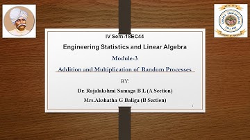 VTU ESLA 18EC44 M3 L4 Addition and multiplication of random processes