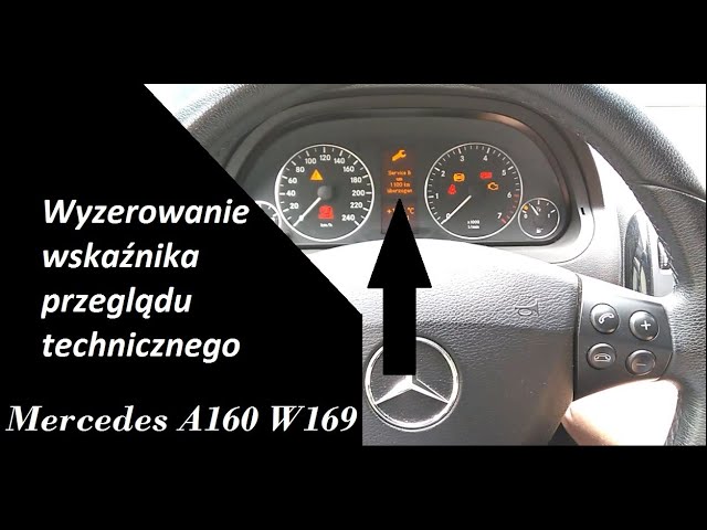 Wyzerowanie Przeglądu Technicznego W Mercedes W169 | Reset Of Oil Service Indicator Mercedes A Class - Youtube