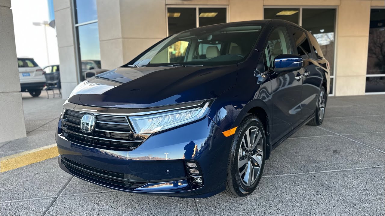 2023 Honda Odyssey Touring Obsidian Blue Walkaround YouTube