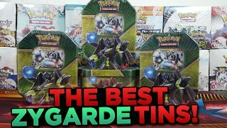 THE BEST 4 Shiny Zygarde Pokemon Card Tins