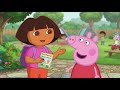 Dora teaches Peppa pig on table habits song for kids