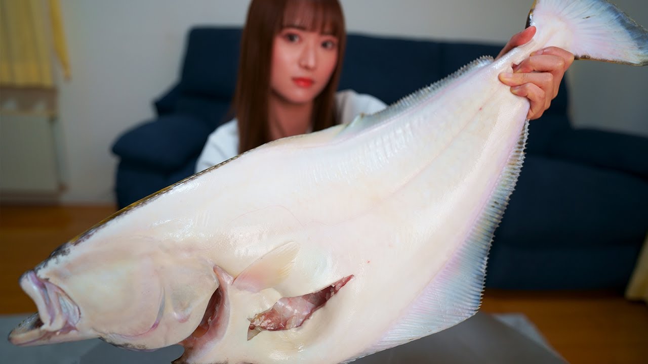 怪魚『オヒョウ』が釣れてしまったのでさばいてみた。