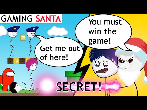 When a Gamer Santa Traps everyone inside the game | Christmas Special