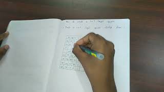 How to create a 9×9 magic square using easy steps.