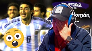 Hincha de RIVER REACCIÓNA A GOLES EN CONTEXTO | Riquelme vs Brasil 😱👏