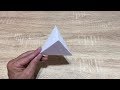 Origami Tutorial – Pyramid (A4 paper) – Step by Step