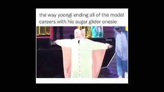 The Way Yoongi Ending All Of The Model Careers With His Sugar Glider Ilder Onesie