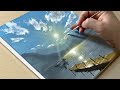 Calm Lake Scenery Painting / Acrylic Painting / STEP by STEP