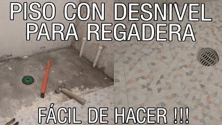 PISO CON DESNIVEL PARA REGADERA FACIL DE HACER!!! by Mejorando el Cantón  171,724 views 1 year ago 14 minutes, 57 seconds