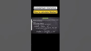 calculate Median in Elementary Statistics | Watch Full Video in description #shorts #Median #Mean